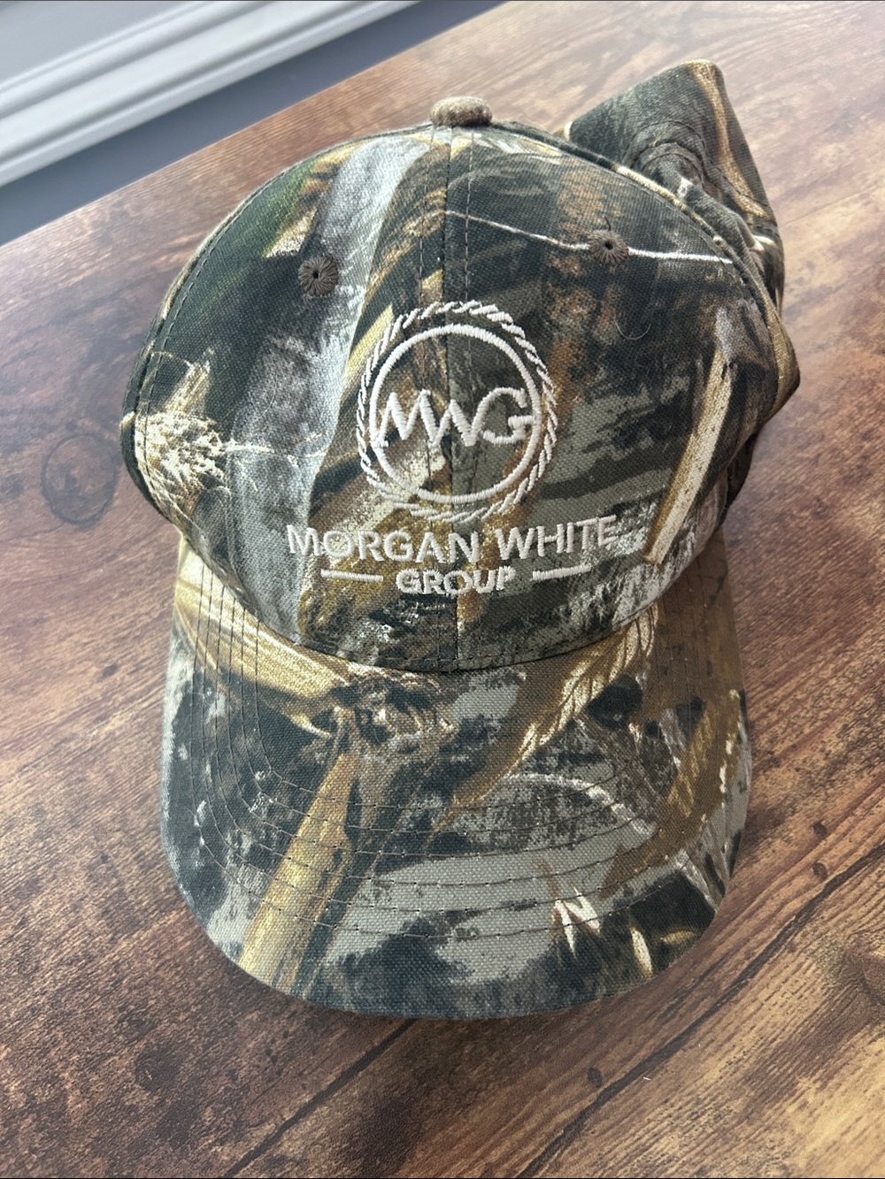 Realtree Camo Morgan White Group Kids Hat - Green, Brown, Tan